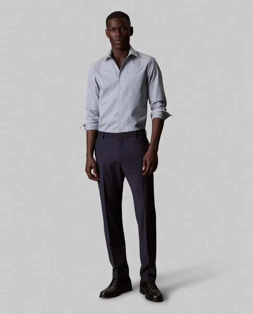 Мужская рубашка из технической ткани с длинным рукавом Calvin Klein, Azul Claro