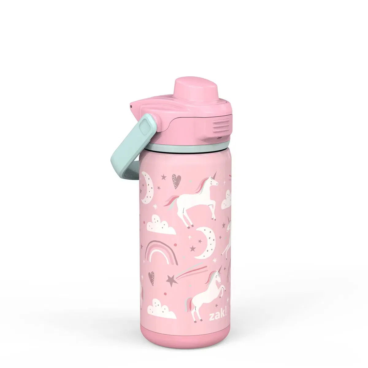 Детская бутылка для воды 414 мл с двойными стенками Fanciful Unicorn Zak Designs, Assorted Blues — фото 2