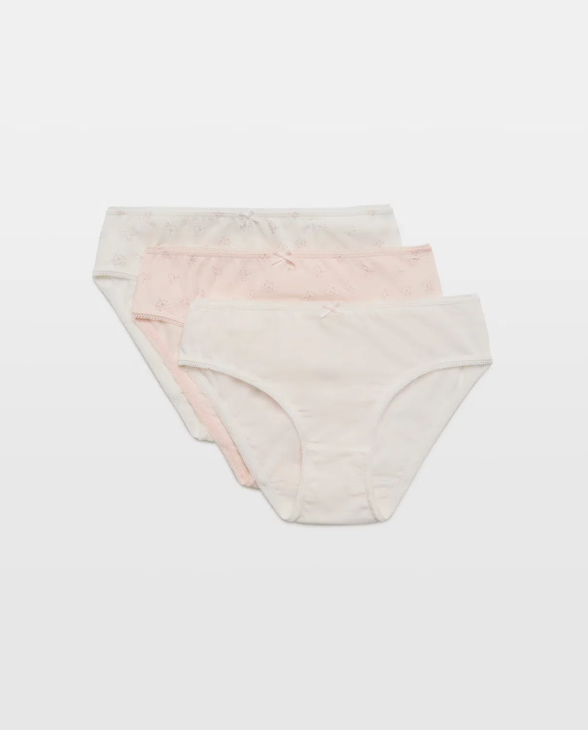 Набор с принтом, 110 см, комплект из 3 шт., Bragas Fantasía, Cotton Juice, розовый