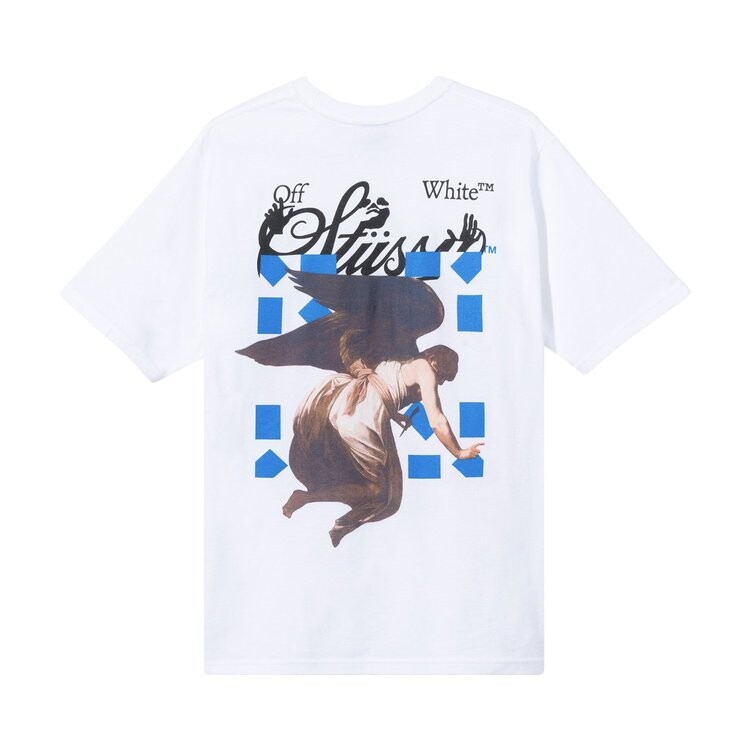 Футболка Stussy x Virgil Abloh World Tour Collection T-Shirt 'White', белый — фото 3