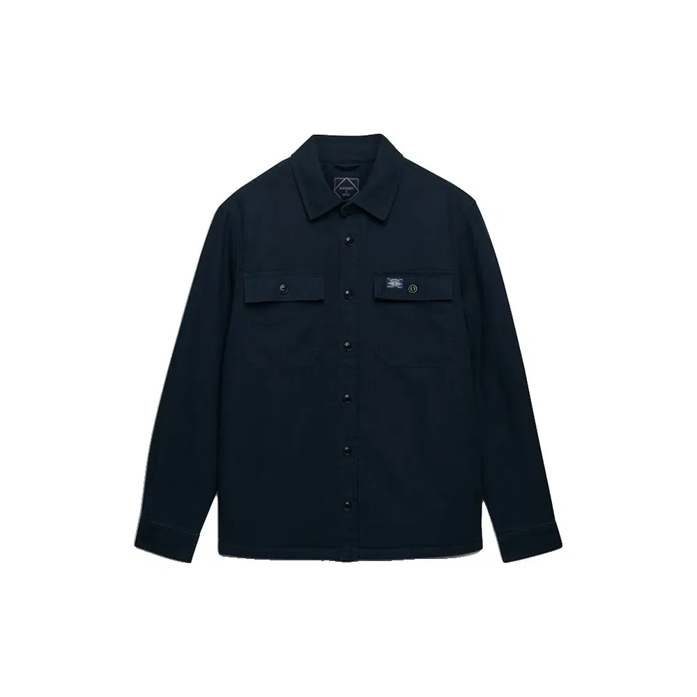 Рубашка с длинным рукавом на флисе Vintage Borg Lined Miller Superdry, синий