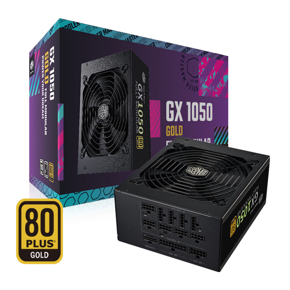 

Блок питания Cooler Master GX1050 Gold, 1050 Вт, черный