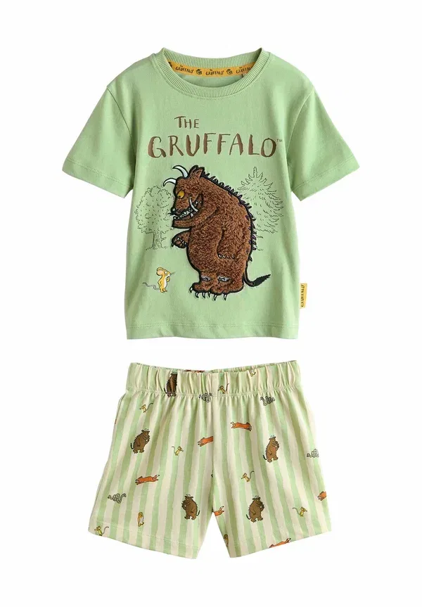 Пижамный комплект с принтом Single Gruffalo Short Set Next, sage green, зеленый