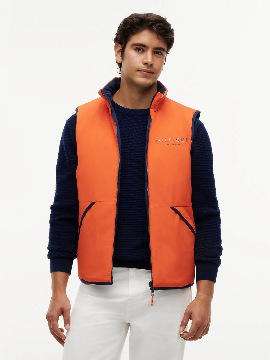 Спортивный жилет Tommy Hilfiger оранжевого цвета — фото 4
