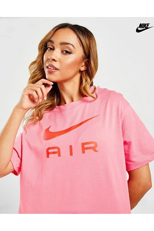 Женская футболка с принтом Nike, Pink — фото 3