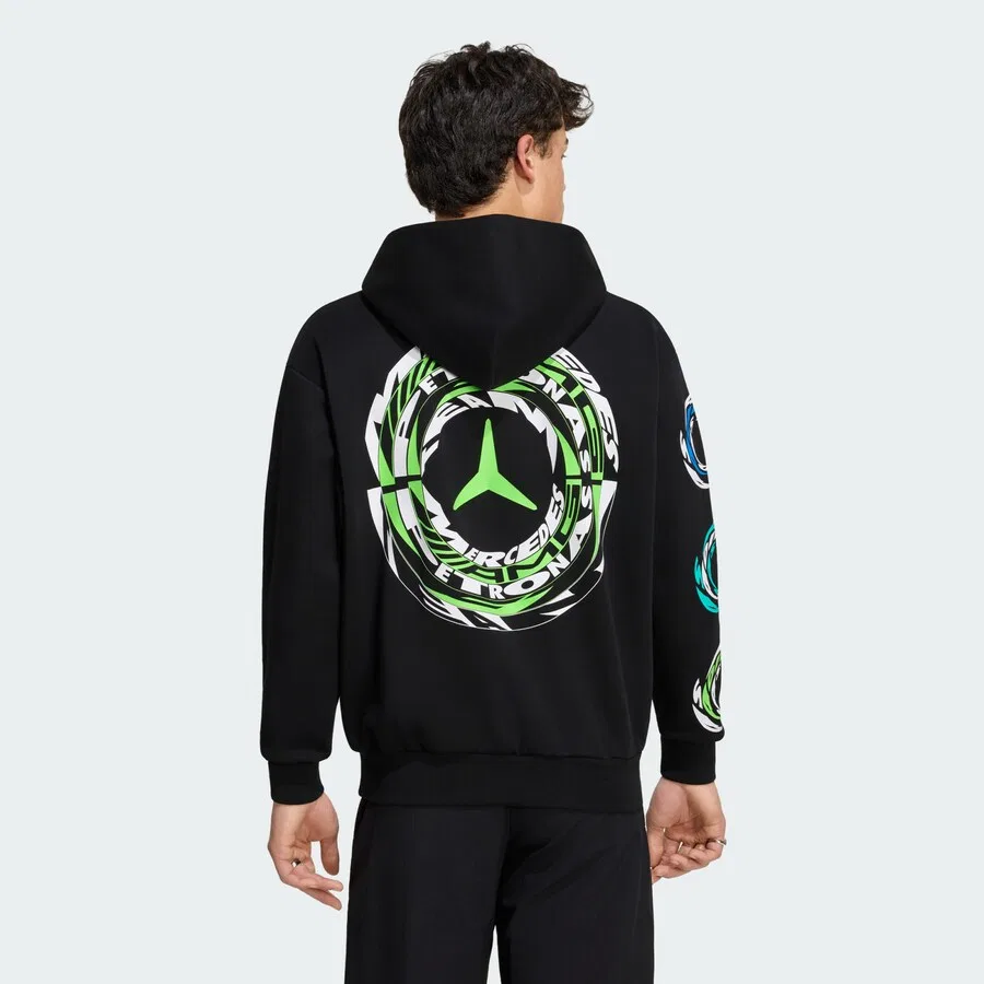 Спортивная толстовка ADIDAS PERFORMANCE 'Mercedes AMG Petronas Formula 1 Team' черного цвета — фото 2