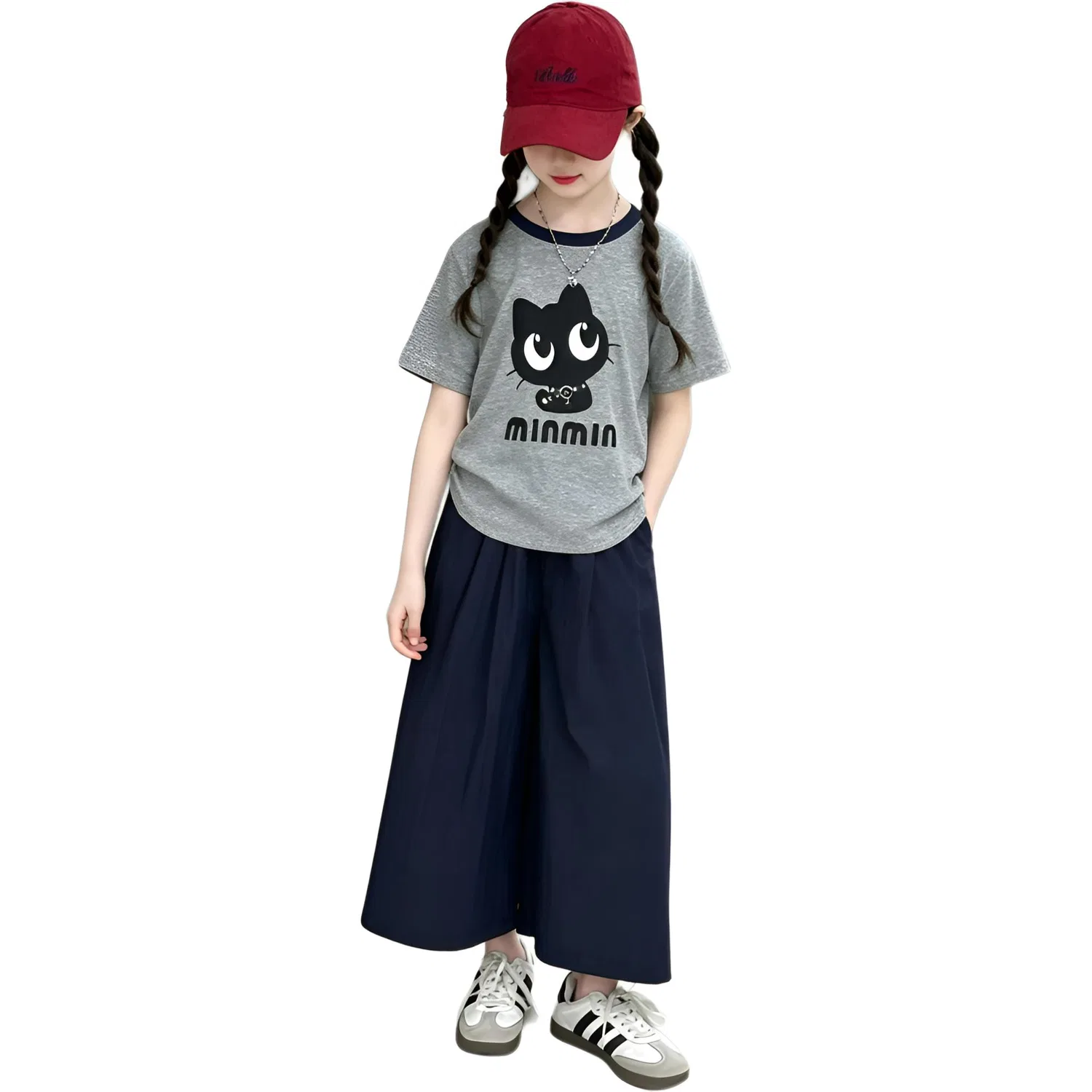 Детский спортивный комплект с круглым вырезом, модель Top, MADALLO, Black