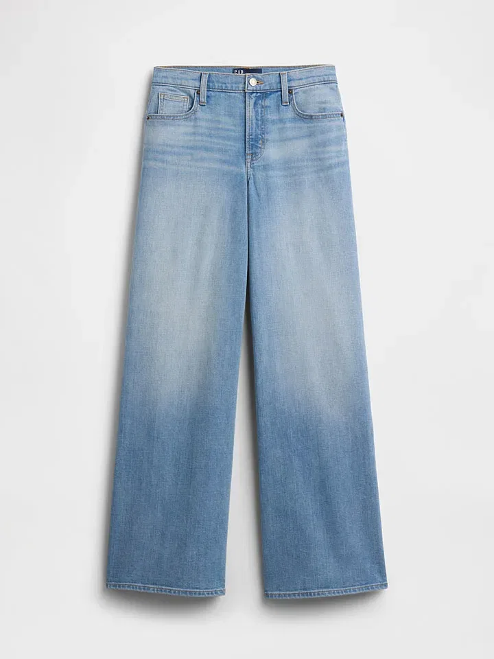 Женские джинсы свободного кроя Gap, Light Blue — фото 3