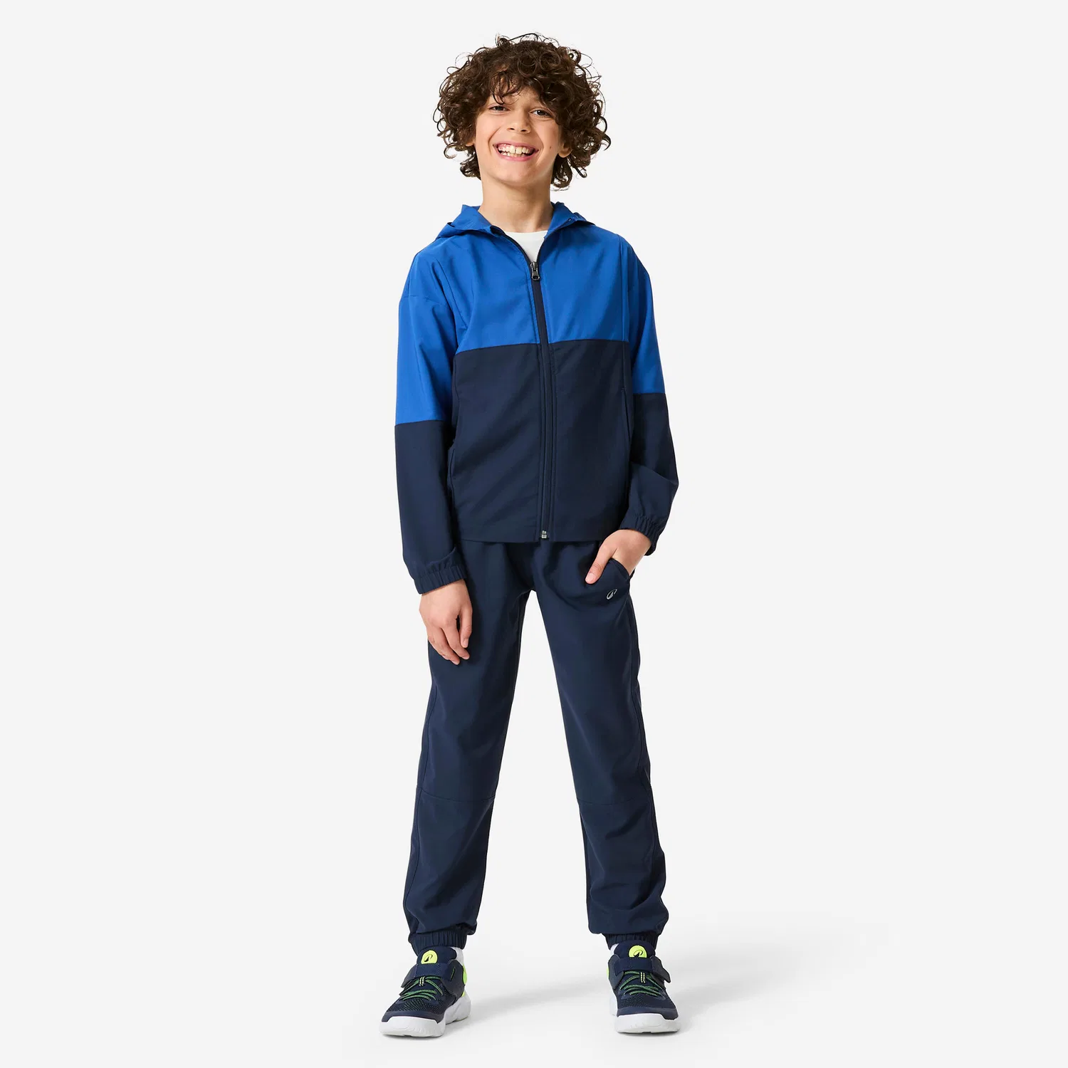 Детский спортивный костюм для мальчиков с длинным рукавом Decathlon, Jeansblau Stahlblau