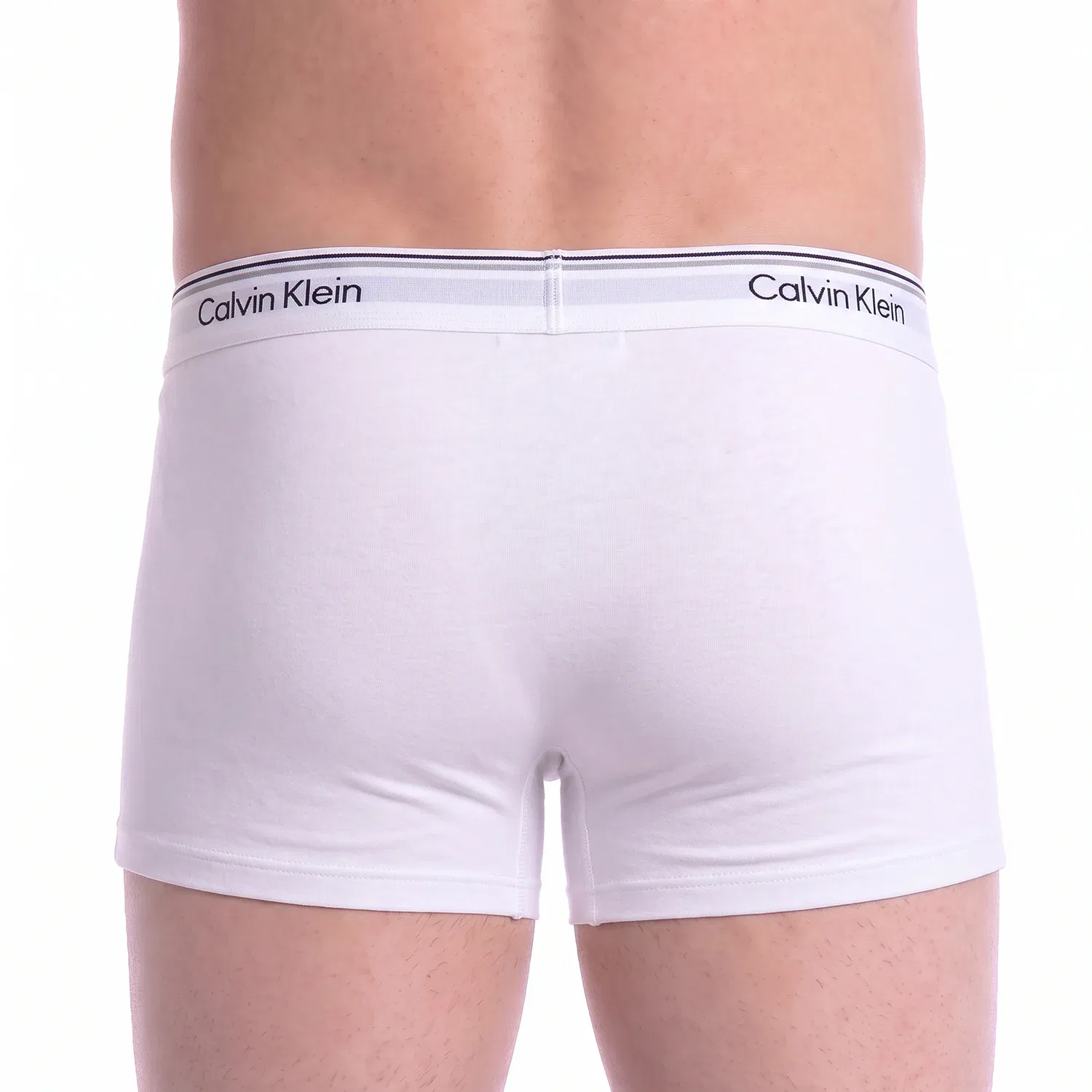 Комплект боксеров хлопковый White Calvin Klein, белый — фото 4