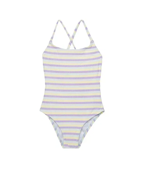 Детский купальник для девочек без рукавов Lollipop Textured Criss Cross Back Adjustable One Piece Gottex Kids, Lollipop-Multi