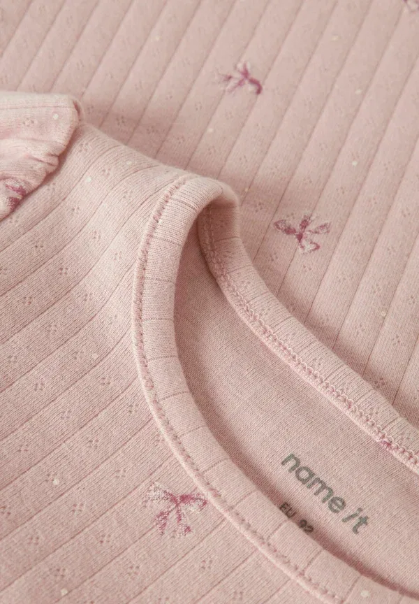 Футболка с длинным рукавом хлопок с эластаном Long sleeved top Name It Lotus — фото 3