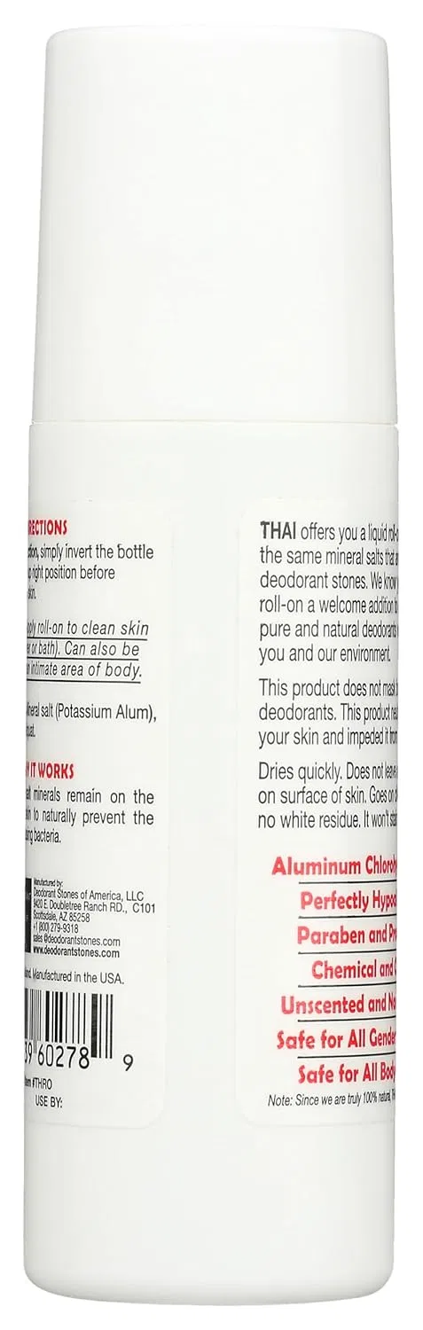Дезодорант-кристалл Thai Crystal Mist Roll-On, Deodorant Stones, 88 мл — фото 2
