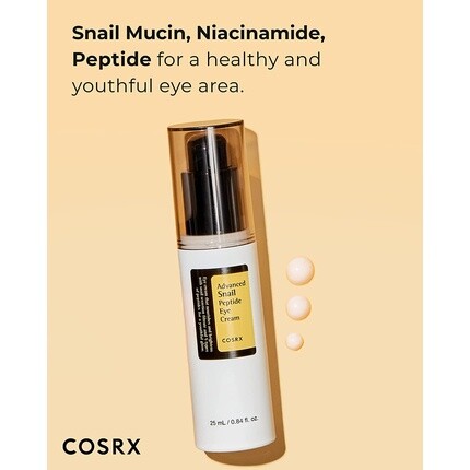 Крем для лица Cosrx — Advanced Snail Peptide Cream с , % муцина улитки и % ниацинамида ,85 жидких унций, 25 мл — фото 2