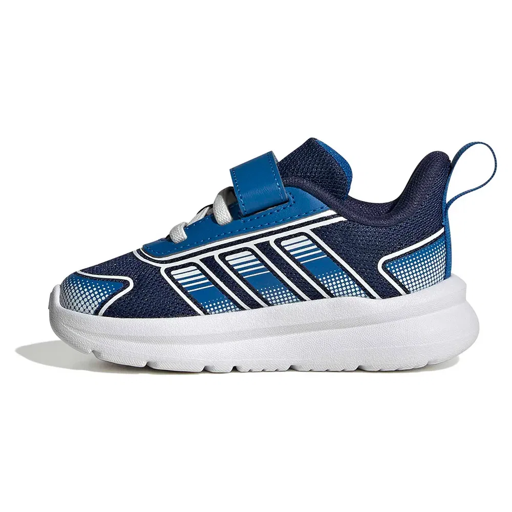 Детские кроссовки для девочек с липучкой Tensaur Run 4.0 Adidas, Blue — фото 3