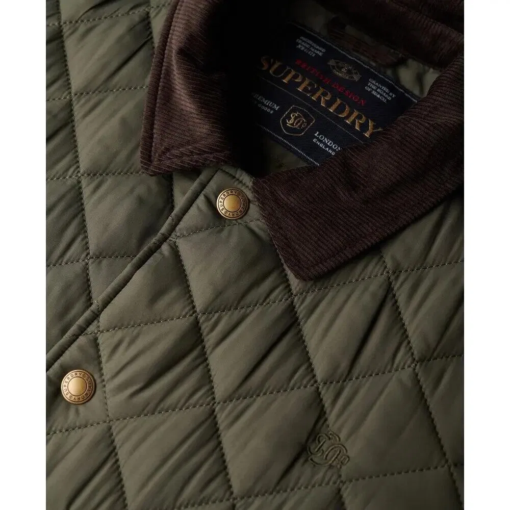 Мужская стеганая куртка Estate Superdry, Green — фото 2