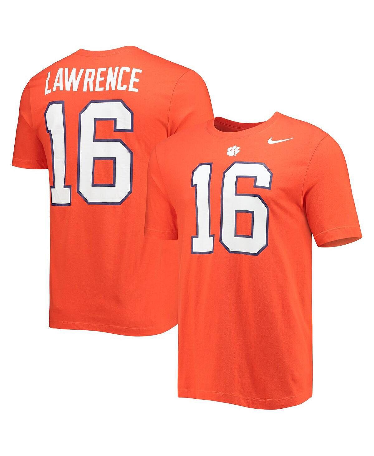 

Мужская футболка trevor lawrence orange clemson tigers alumni с именем и номером команды Nike