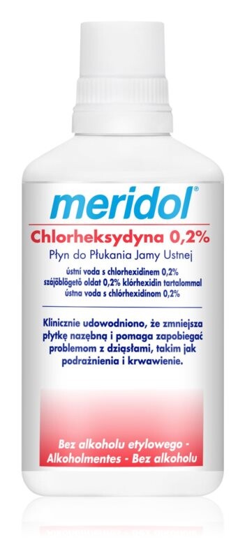

Жидкость для полоскания рта Meridol Chlorhexidine