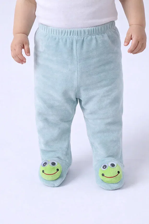 Детские штаны для девочек вельветовые с принтом Pino Baby, Frog — фото 2