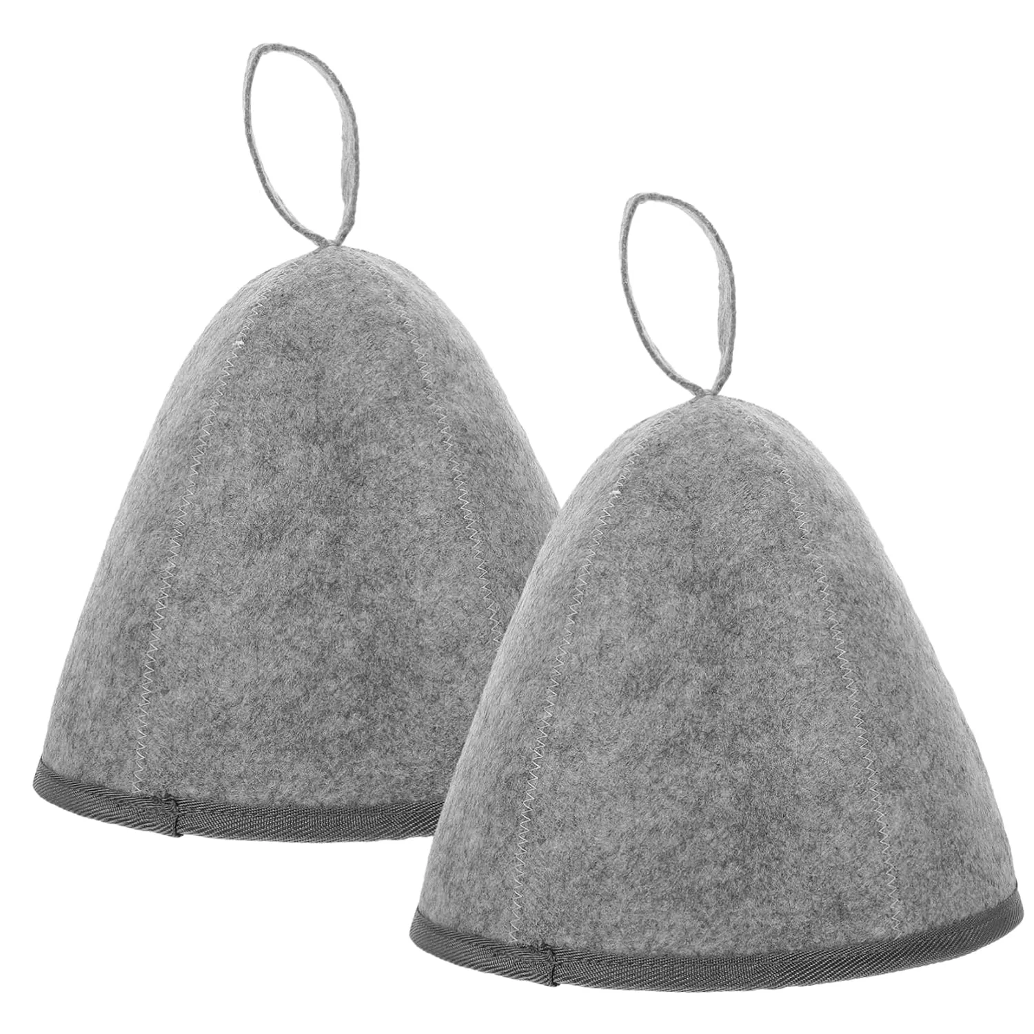 Шапочка для душа из фетра, LALADEFIEE, 2 шт, 34x31 см, Grey