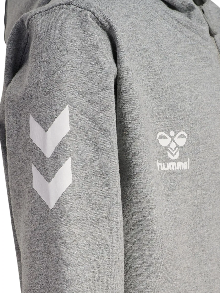 Толстовка на молнии Hummel Athletic 'Go 2.0' в серо-пятнистом цвете — фото 4