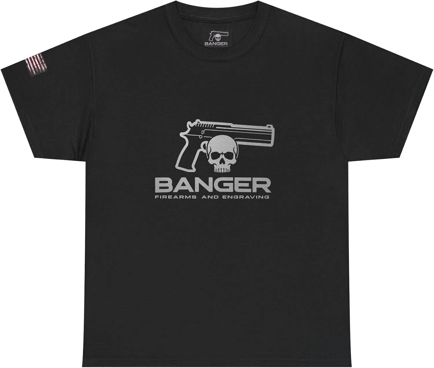 Мужская футболка с принтом Banger Firearms, Black