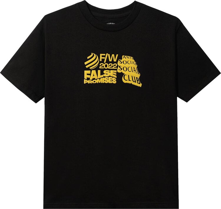 

Футболка Anti Social Social Club False Promises Tee 'Black', черный