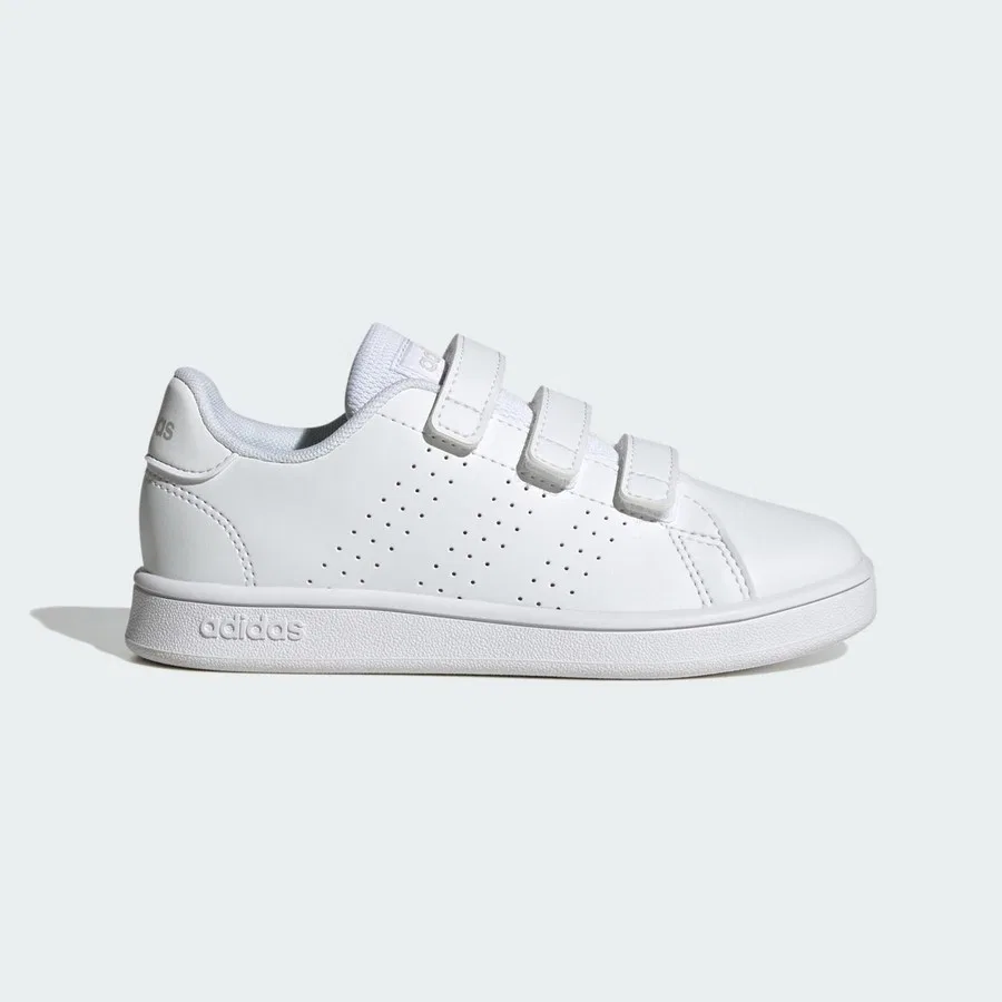 Детские кроссовки из искусственной кожи Advantage Court Lifestyle adidas, Бело-серый