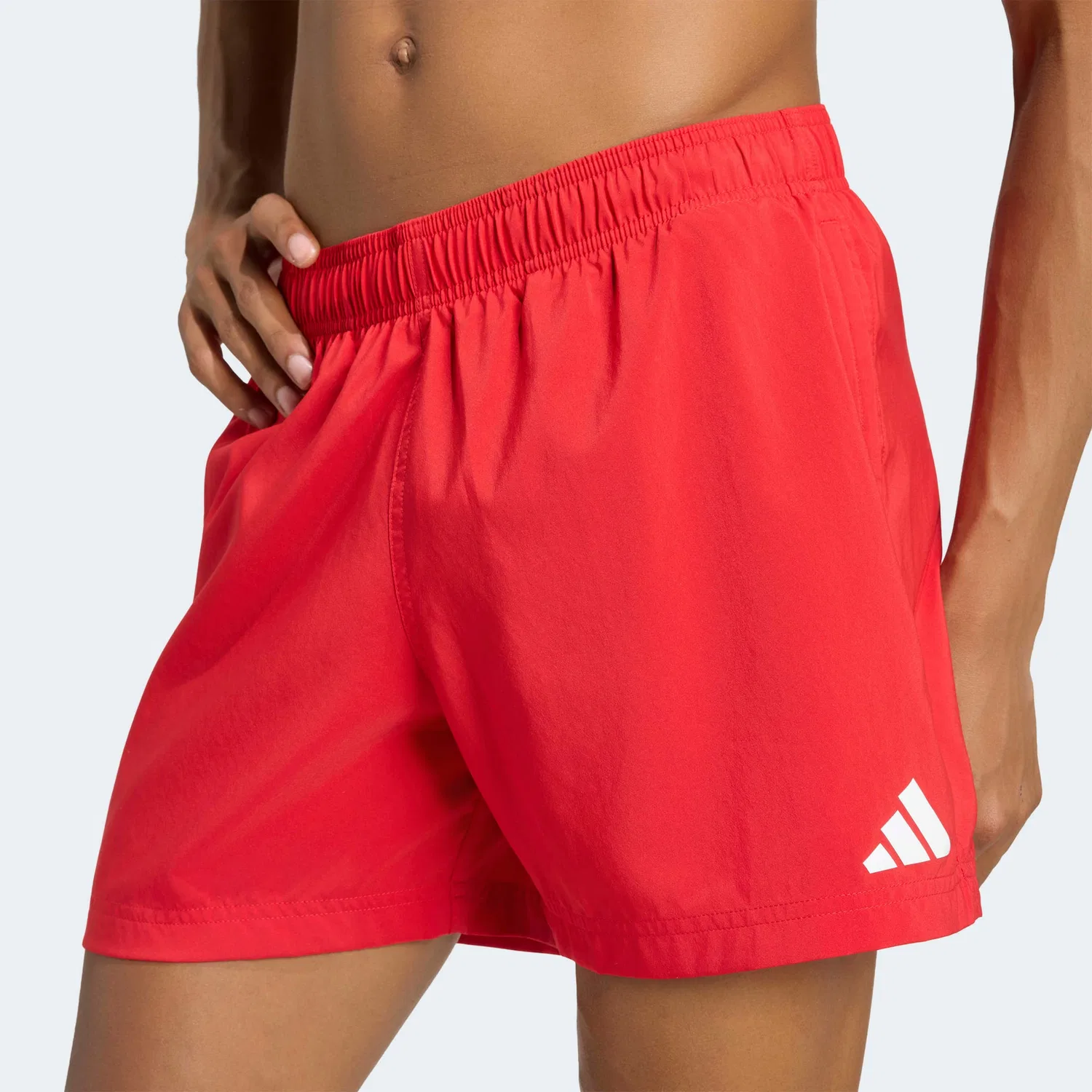 Мужские плавки с эластичным поясом Adidas Performance, Scarlet — фото 3