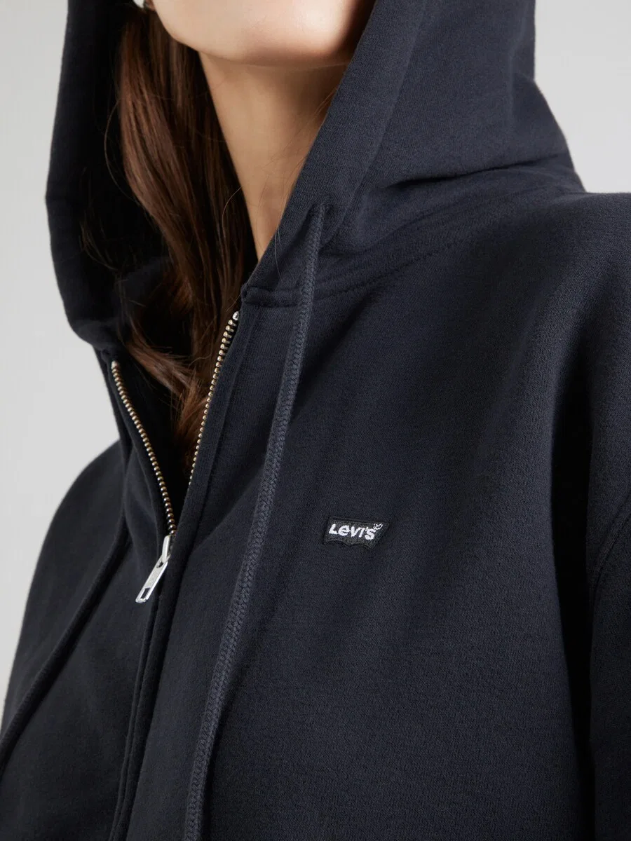 Худи на молнии LEVI'S 'Everyday Zip Hoodie' черного цвета — фото 2