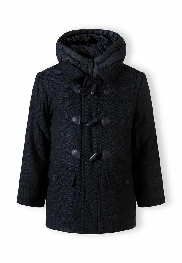 Пальто двубортное из твида Tweed duffle coat Minoti, темно-синий — фото 2