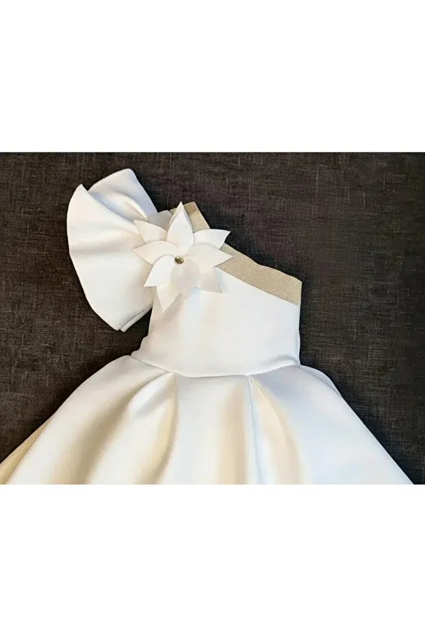 Детское платье для девочек с принтом Prom Sofyella, White — фото 3