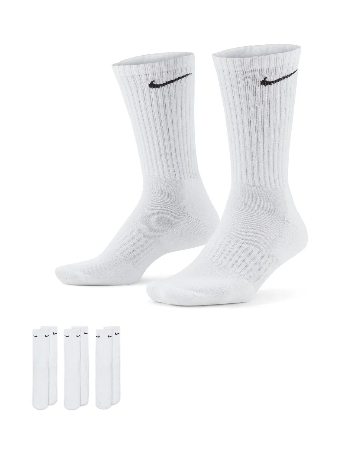 Носки повседневные Nike Everyday Cushioned, белые