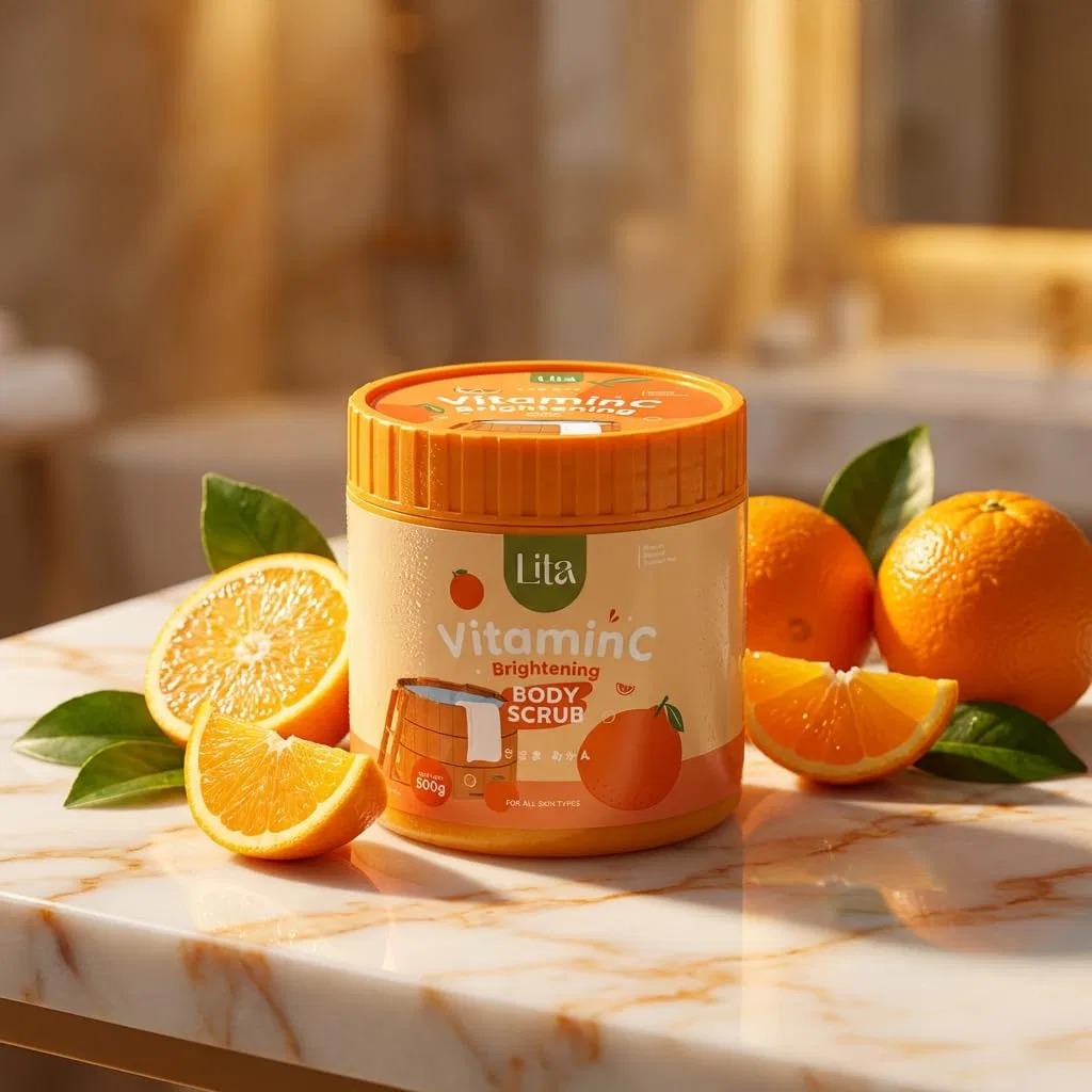 Скраб для тела Purple Body Scrub Glow Vitamin C, ALIBOOSTER, 500 г — фото 3