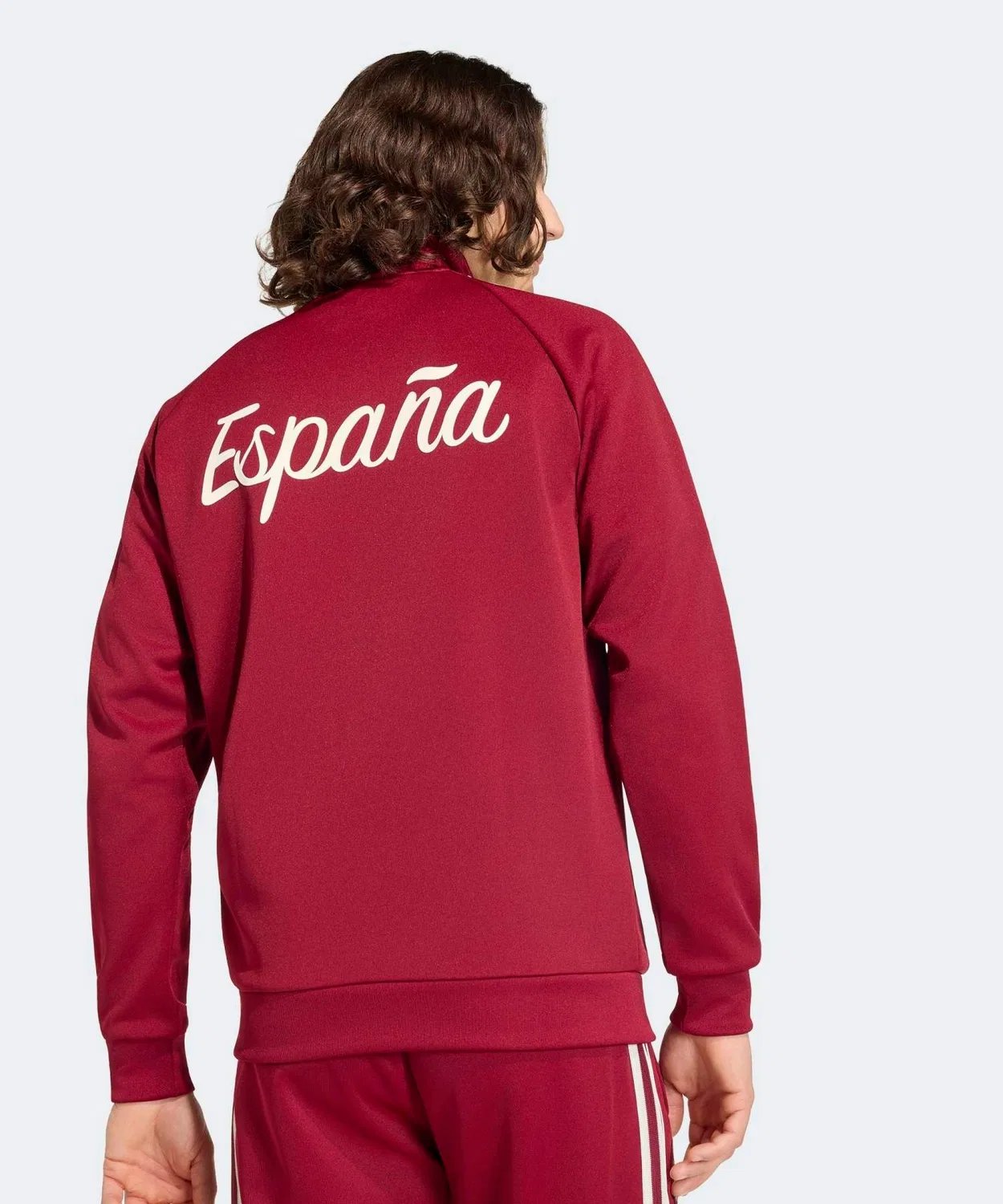 Мужская футерная куртка с принтом Испания Originals Adidas, Красный — фото 2