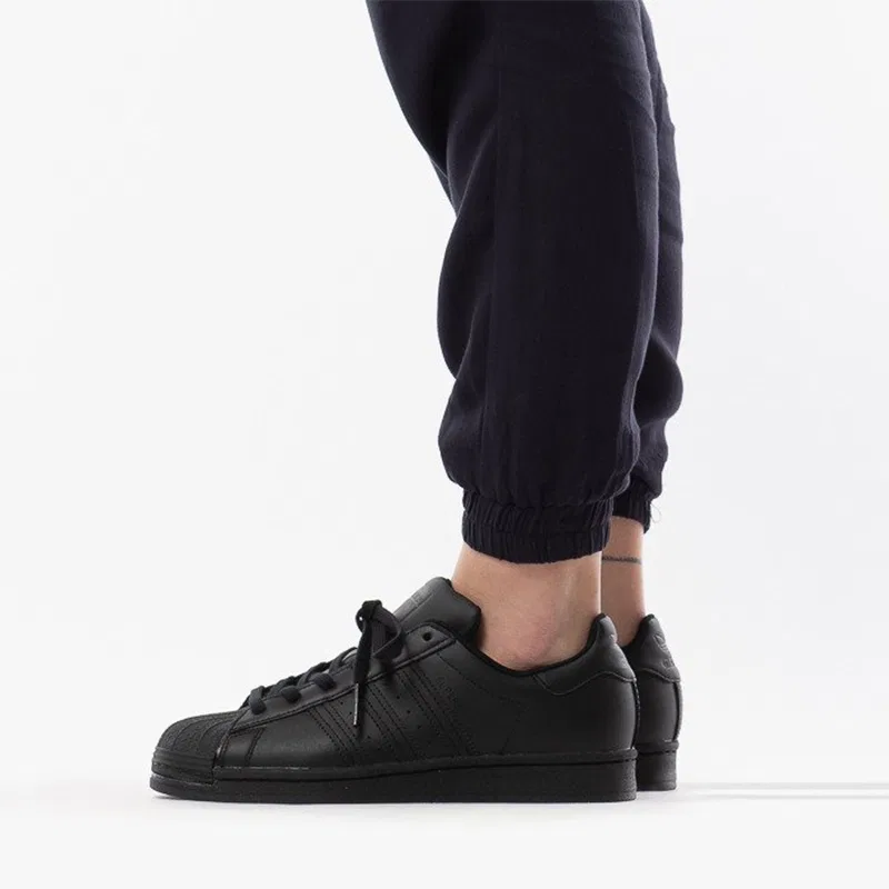 Детские кроссовки для скейтбординга с принтом Adidas Originals Superstar, Black — фото 4