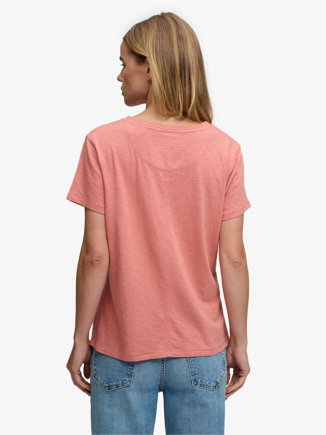Футболка с v-образным вырезом Red Slub Superdry, красный — фото 2