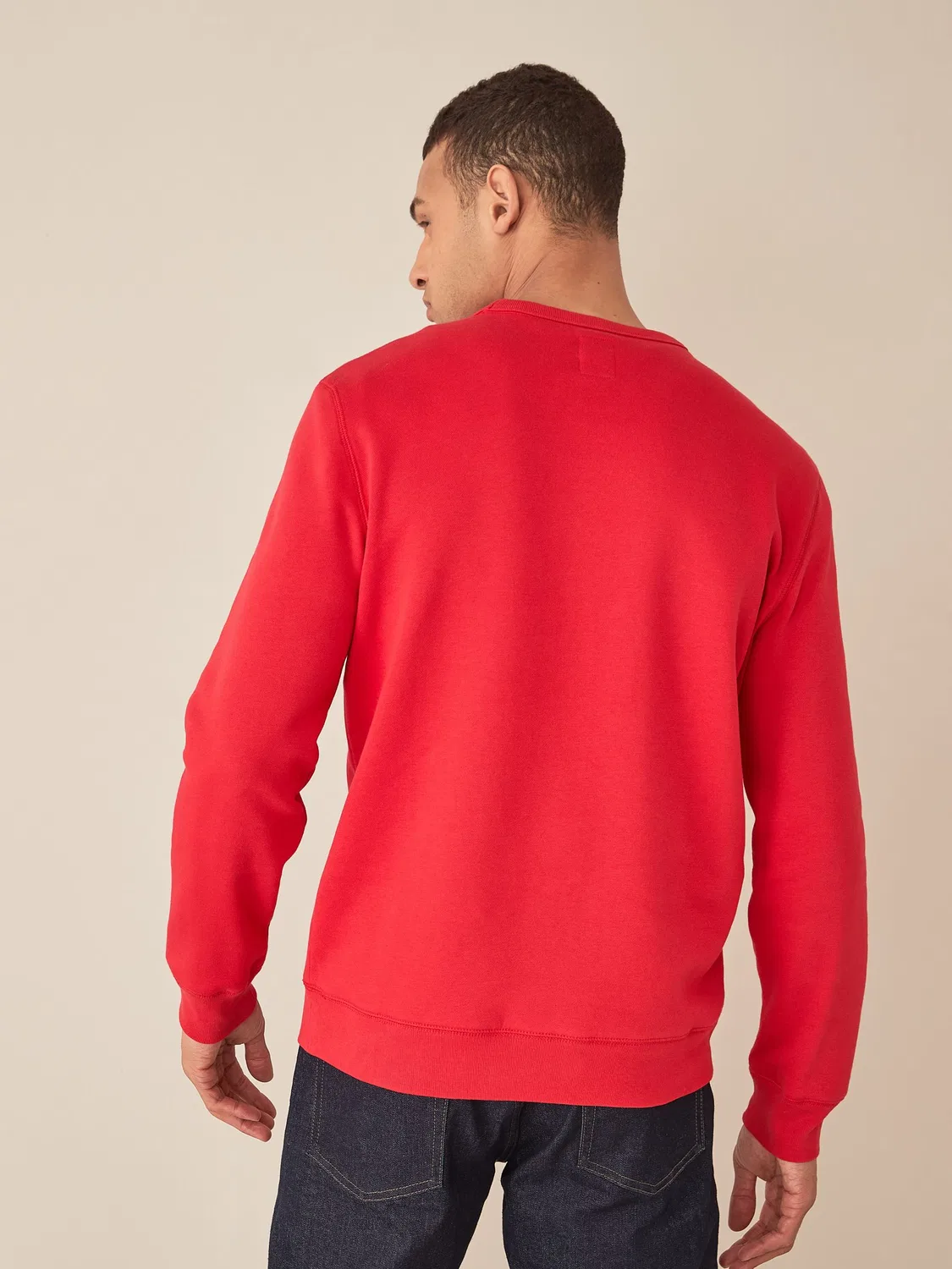 Свитшот свободный Gap Red Relaxed Logo, красный — фото 2
