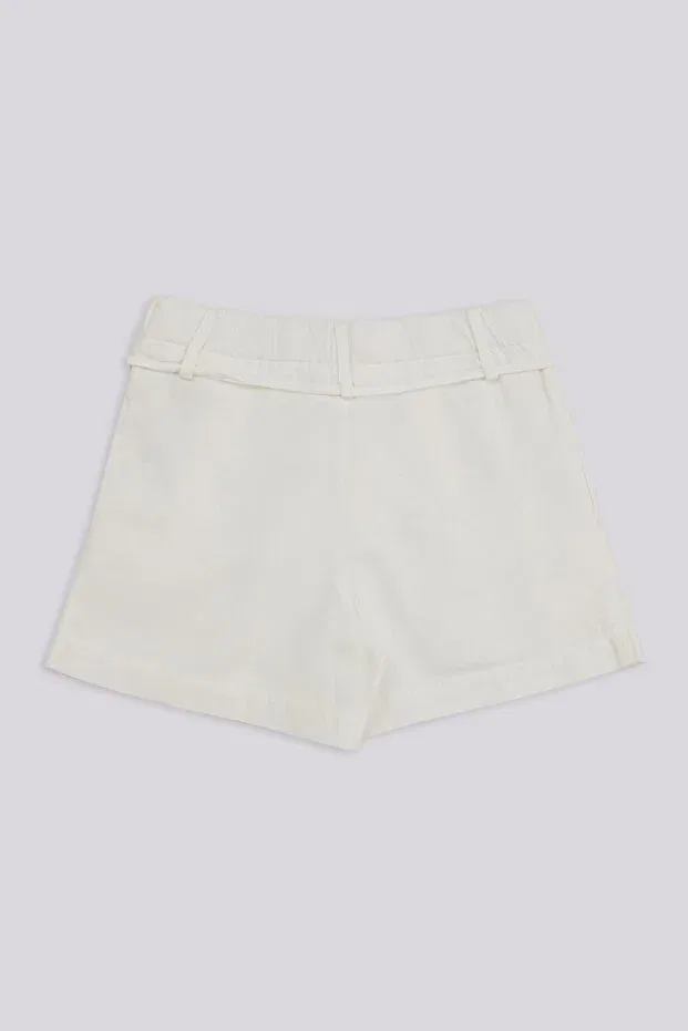 Детские шорты для девочек хлопковые Guess, White — фото 2