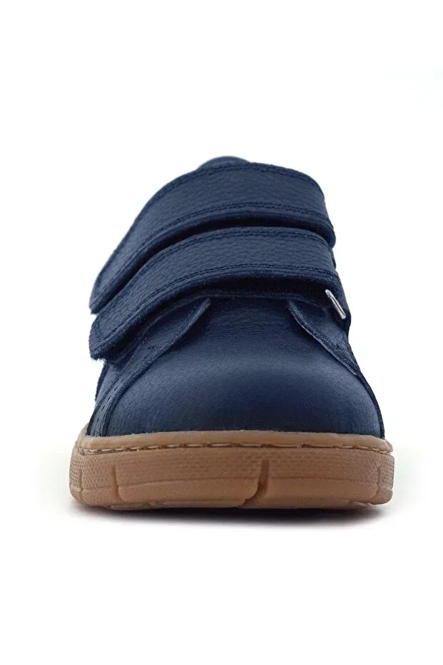 Детские спортивные туфли для мальчиков на липучке Hapshoe, Navy Blue — фото 4
