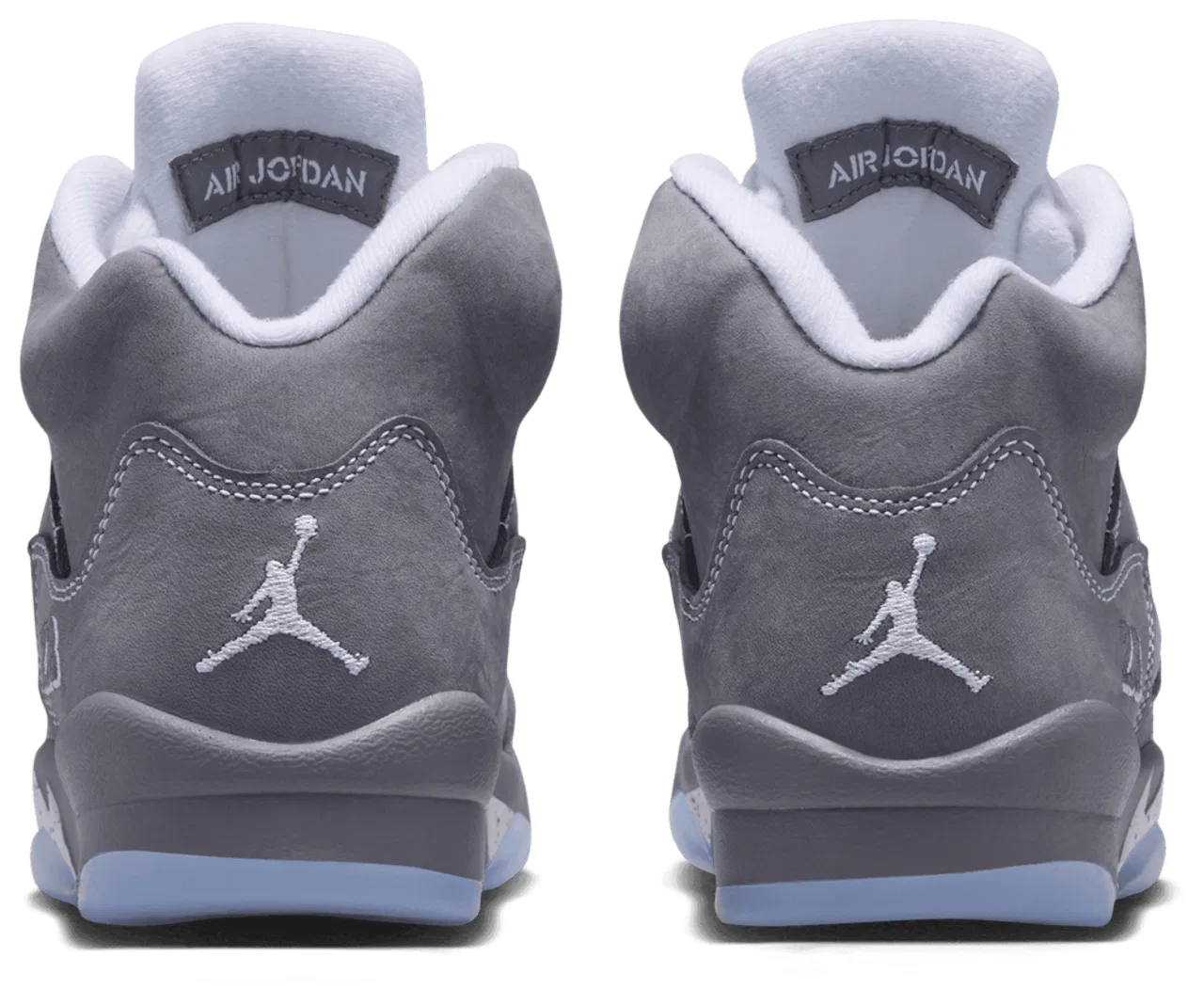 Баскетбольные кроссовки для мальчиков Retro 5 Jordan, цвет White/Wolf Grey/Light Graphite — фото 3
