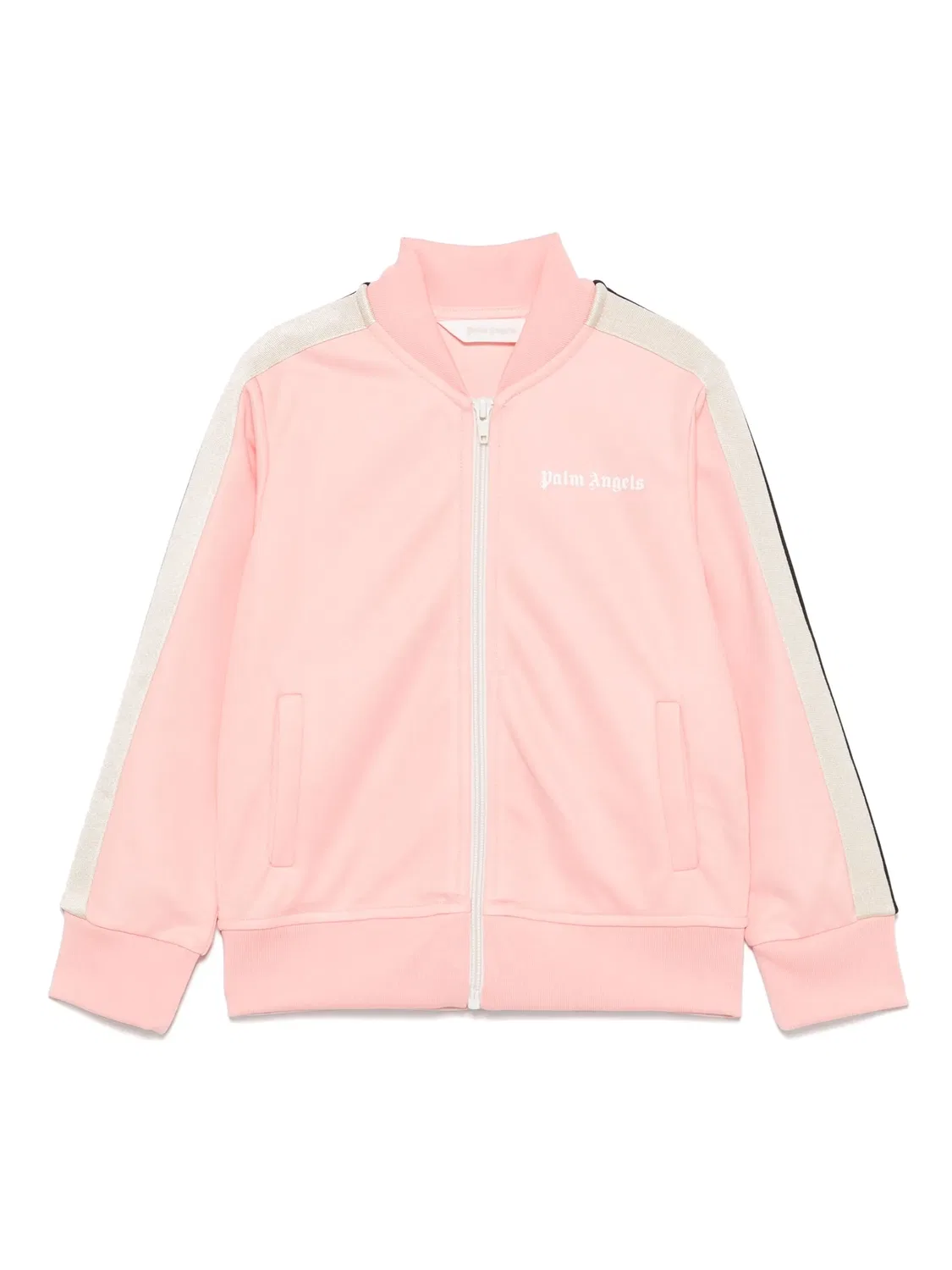 Куртка с логотипом в спортивном стиле Palm Angels, розовый/бежевый/черный