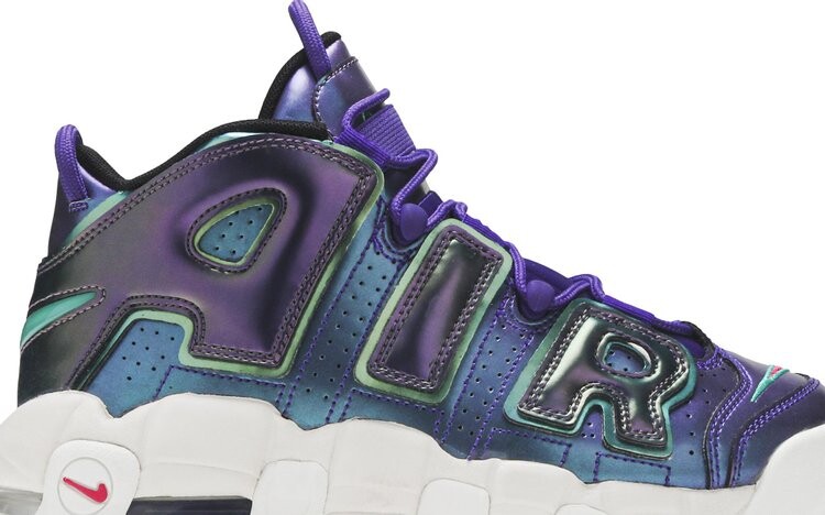 Кроссовки Nike Air More Uptempo GS 'Iridescent Purple', фиолетовый — фото 3