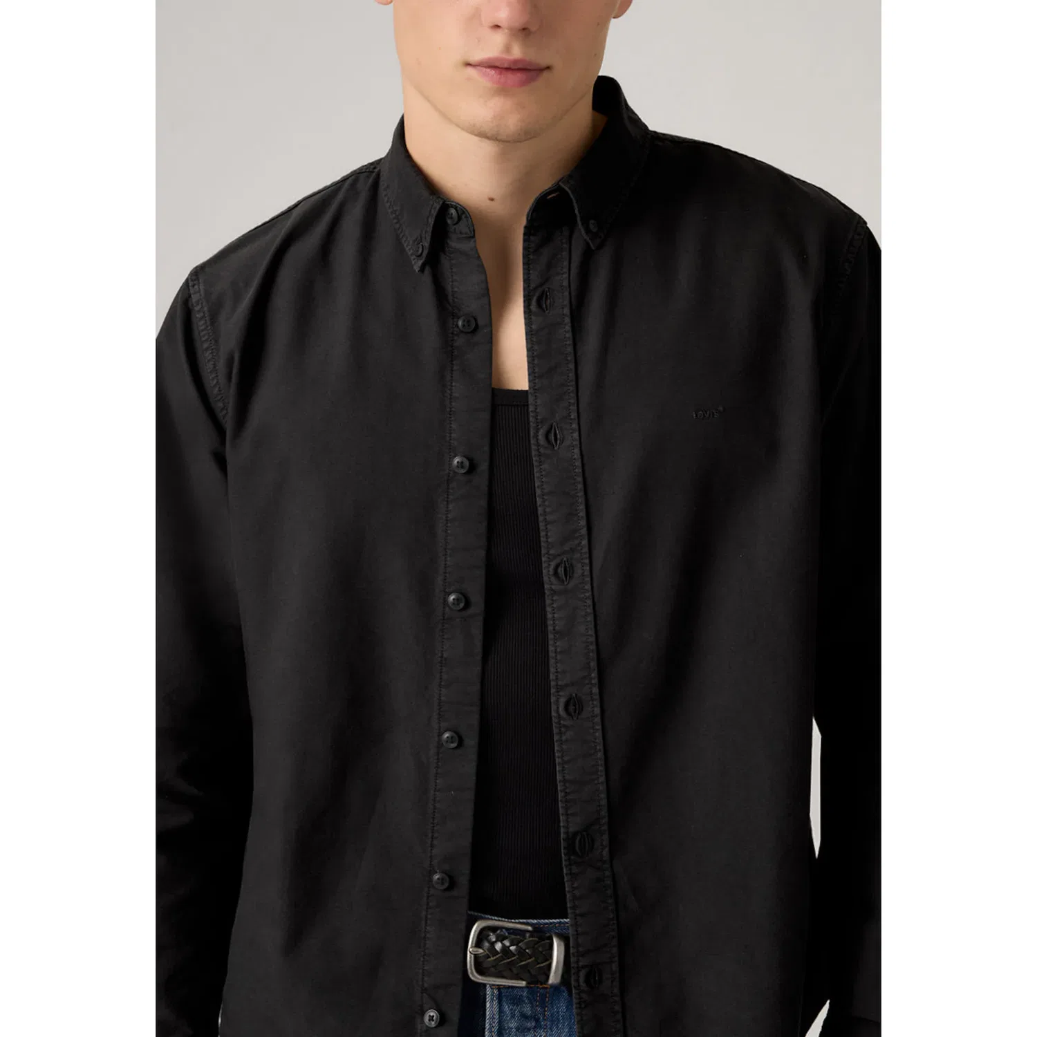 Мужская рубашка с длинным рукавом Authentic Button Down Levi's, Dark Phantom — фото 3