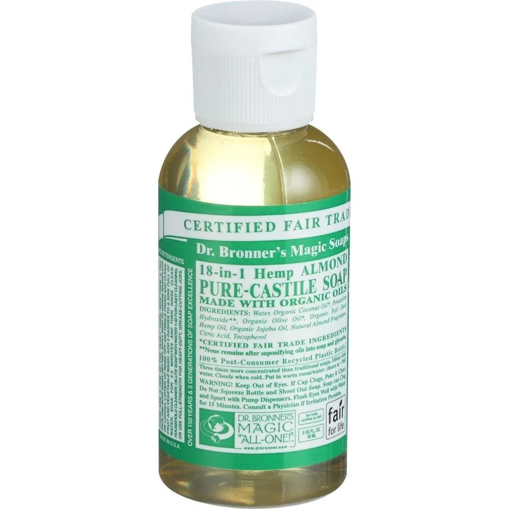 Твердое мыло Almond, Dr. Bronner's, 12 шт., 59 мл