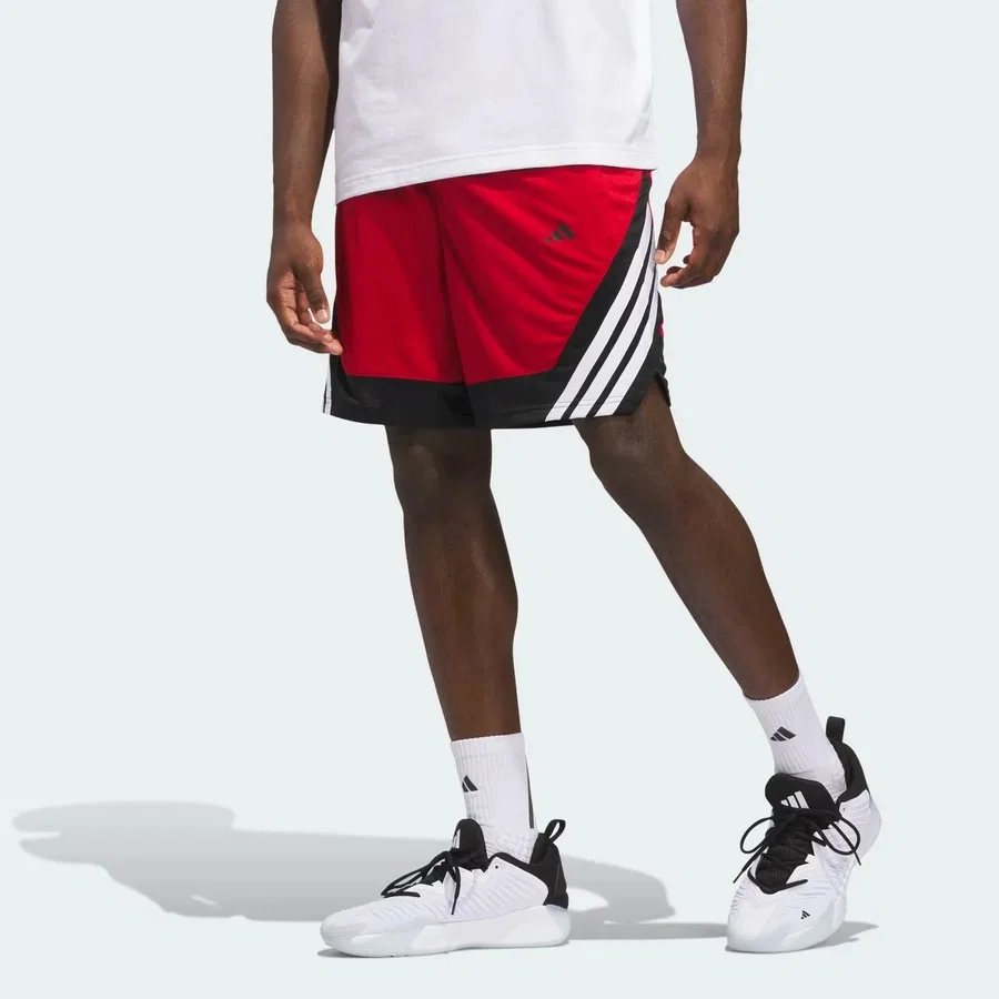 Шорты спортивные с принтом Pro Motion adidas, Красный