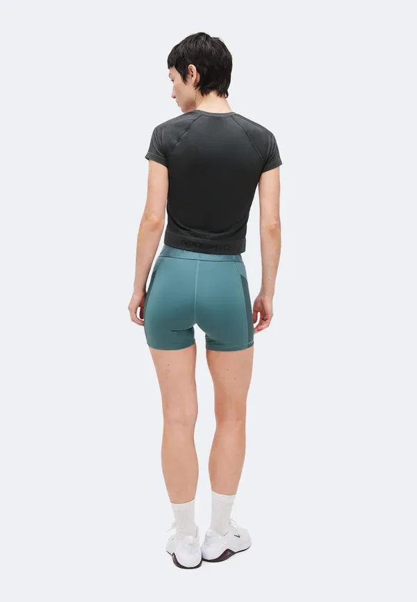 Леггинсы Dri-fit Nike Performance Mineral Slate, Faded Spruce, White, белый — фото 3