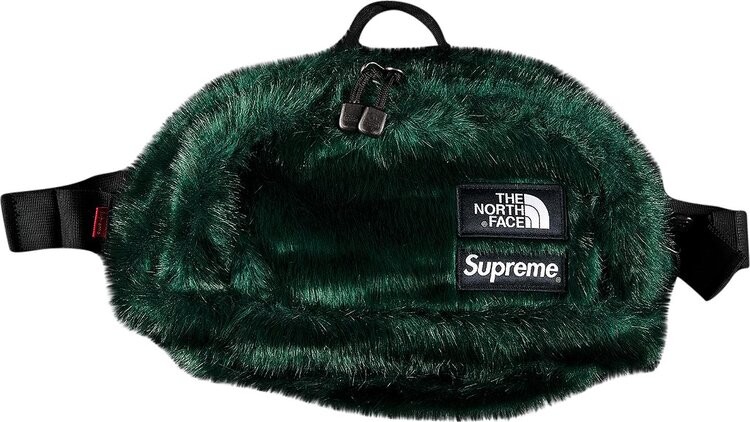 

Сумка Supreme x The North Face Faux Fur Waist Bag Green, зеленый