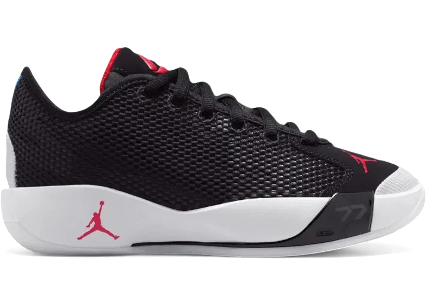 Детские кроссовки для мальчиков с длинным шнурком Jordan Luka .77 Jordan, Black/White/University Red