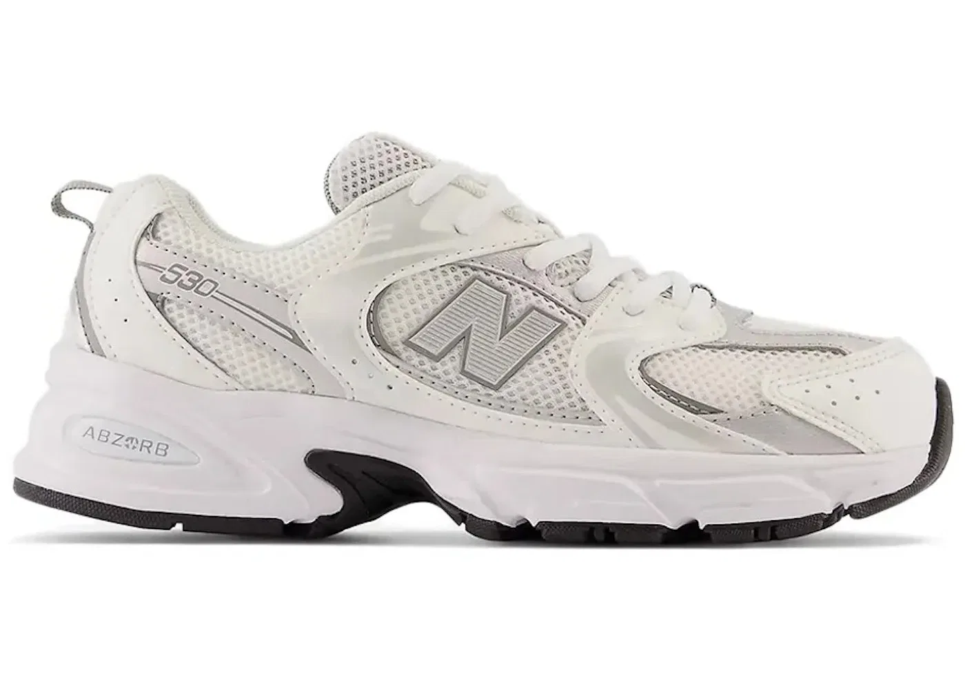 Детские кроссовки Lifestyle New Balance 530, White/Silver Metallic